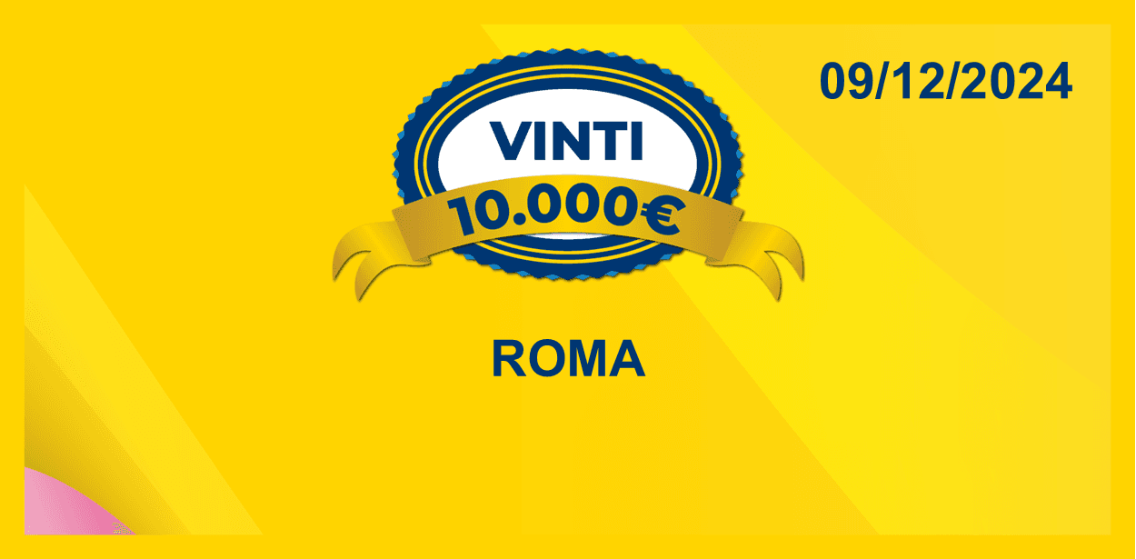 Biglietto vincente del 09 dicembre per i premi giornalieri Lotteria Italia 2024