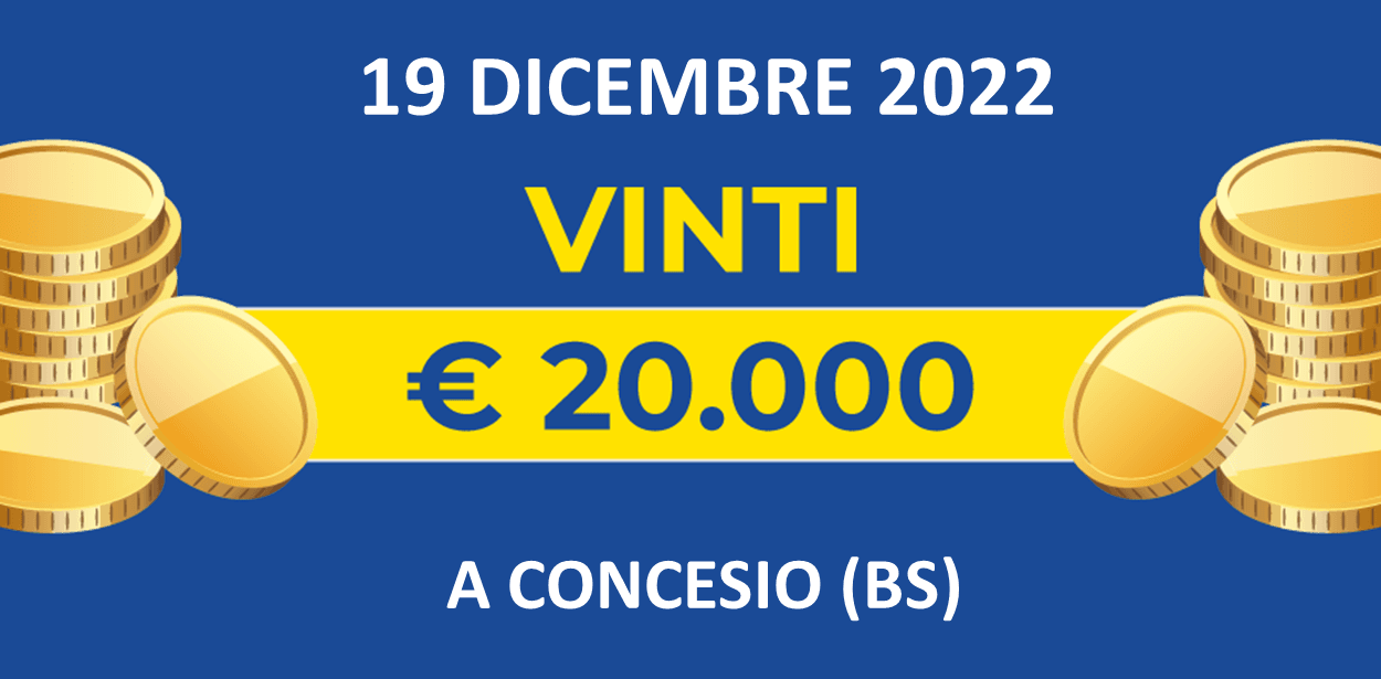 19 dicembre: biglietto vincente dei premi giornalieri Lotteria Italia 2022