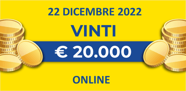 22 dicembre: biglietto vincente dei premi giornalieri Lotteria Italia 2022