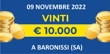 09 novembre: biglietto vincente dei premi giornalieri Lotteria Italia 2022 09 novembre: biglietto vincente dei premi giornalieri Lotteria Italia 2022