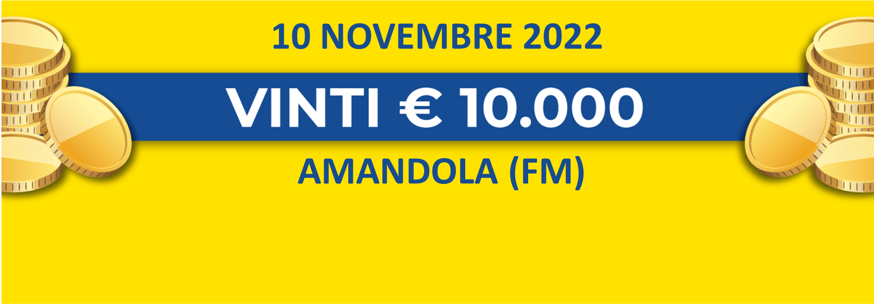 10 novembre: biglietto vincente dei premi giornalieri Lotteria Italia 2022 10 novembre: biglietto vincente dei premi giornalieri Lotteria Italia 2022