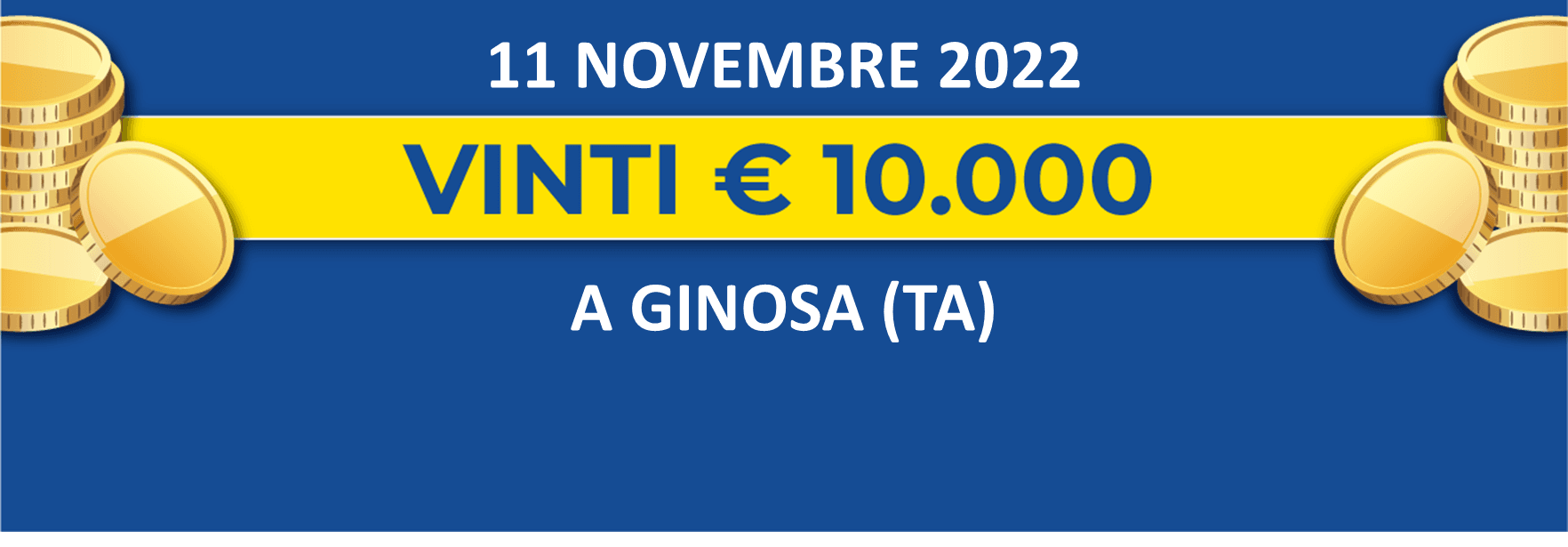 11 novembre: biglietto vincente dei premi giornalieri Lotteria Italia 2022 11 novembre: biglietto vincente dei premi giornalieri Lotteria Italia 2022