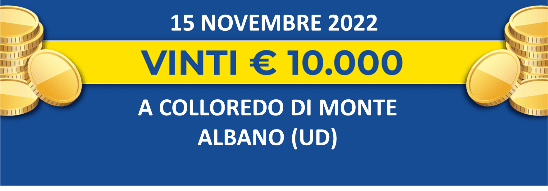15 novembre: biglietto vincente dei premi giornalieri Lotteria Italia 2022 15 novembre: biglietto vincente dei premi giornalieri Lotteria Italia 2022