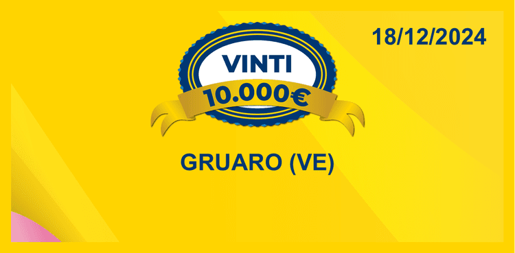 Biglietto vincente del 18 dicembre per i premi giornalieri Lotteria Italia 2024 Biglietto vincente del 18 dicembre per i premi giornalieri Lotteria Italia 2024