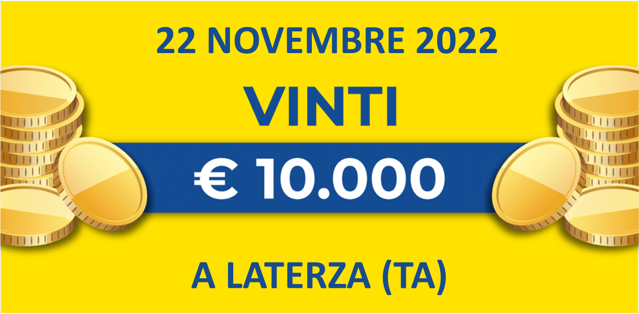 22 novembre: biglietto vincente dei premi giornalieri Lotteria Italia 2022 22 novembre: biglietto vincente dei premi giornalieri Lotteria Italia 2022