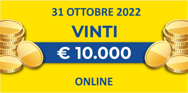 31 ottobre: biglietto vincente dei premi giornalieri Lotteria Italia 2022 31 ottobre: biglietto vincente dei premi giornalieri Lotteria Italia 2022
