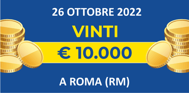 26 ottobre: biglietto vincente dei premi giornalieri Lotteria Italia 2022 26 ottobre: biglietto vincente dei premi giornalieri Lotteria Italia 2022