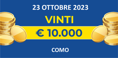 Biglietto vincente 23 ottobre dei premi giornalieri Lotteria Italia 2023 Biglietto vincente 23 ottobre dei premi giornalieri Lotteria Italia 2023