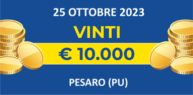 Biglietto vincente 25 ottobre dei premi giornalieri Lotteria Italia 2023 Biglietto vincente 25 ottobre dei premi giornalieri Lotteria Italia 2023