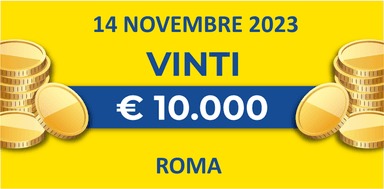 Biglietto vincente del 14 novembre dei premi giornalieri Lotteria Italia 2023 Biglietto vincente del 14 novembre dei premi giornalieri Lotteria Italia 2023