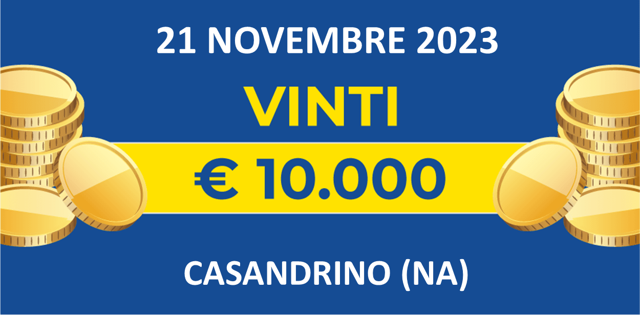 Biglietto vincente del 21 novembre dei premi giornalieri Lotteria Italia 2023 Biglietto vincente del 21 novembre dei premi giornalieri Lotteria Italia 2023