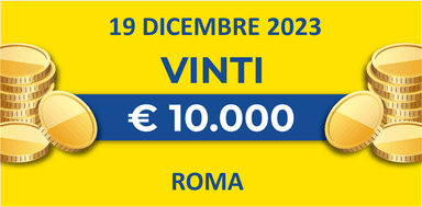 Biglietto vincente del 19 dicembre dei premi giornalieri Lotteria Italia 2023 Biglietto vincente del 19 dicembre dei premi giornalieri Lotteria Italia 2023