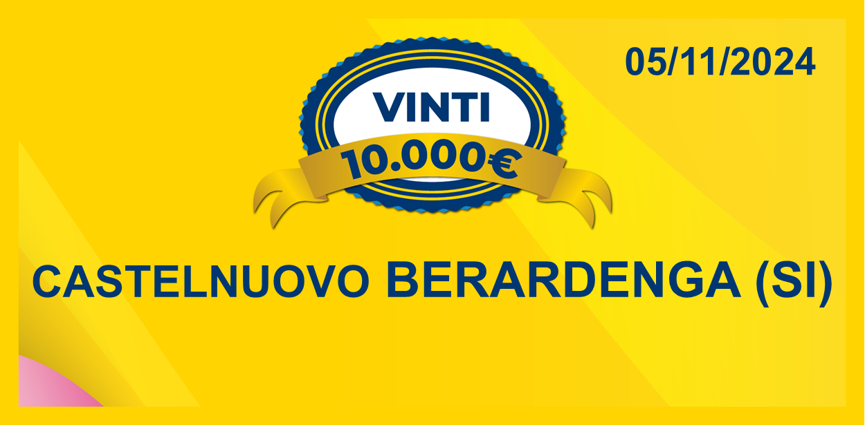 Biglietto vincente il premio giornaliero della Lotteria Italia 2024 del 04 novembre