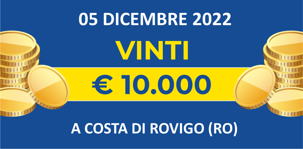 05 dicembre: biglietto vincente dei premi giornalieri Lotteria Italia 2022