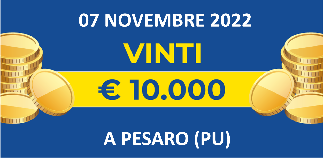 07 novembre: biglietto vincente dei premi giornalieri Lotteria Italia 2022