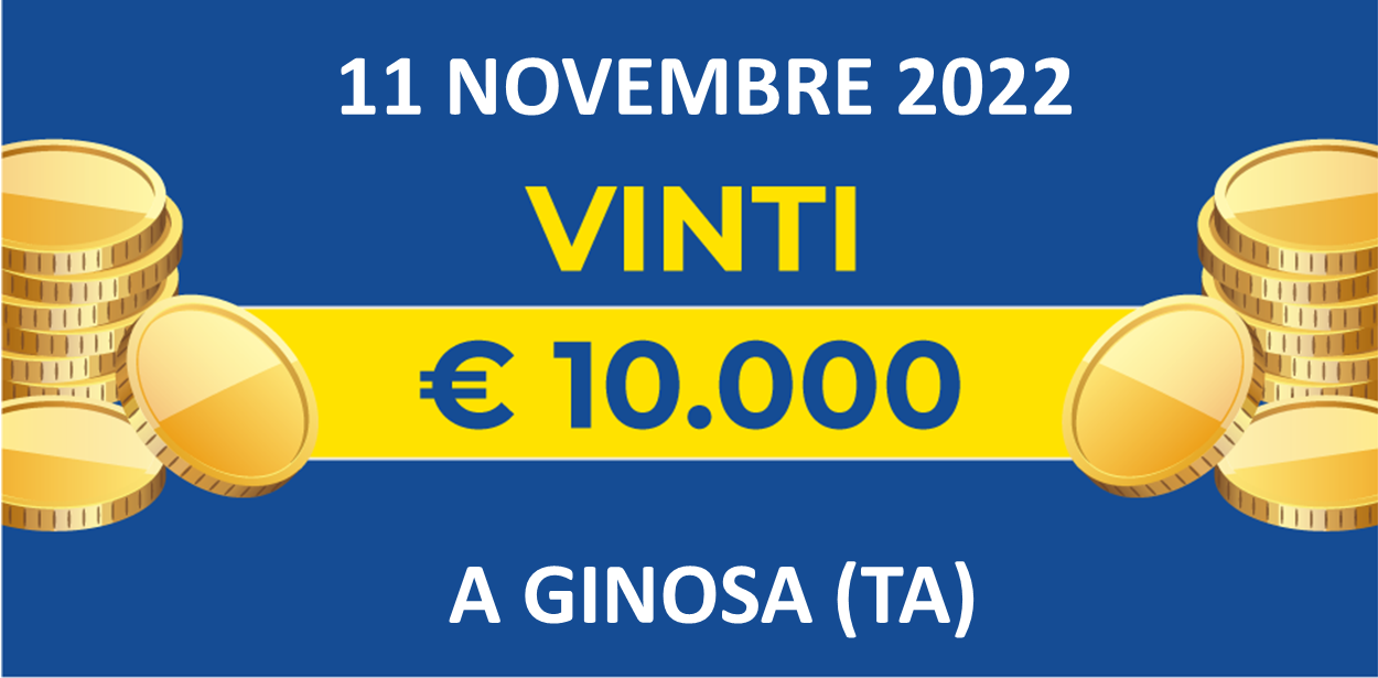 11 novembre: biglietto vincente dei premi giornalieri Lotteria Italia 2022
