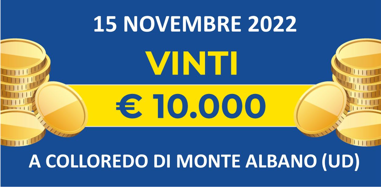 15 novembre: biglietto vincente dei premi giornalieri Lotteria Italia 2022