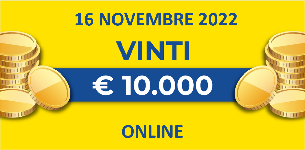 16 novembre: biglietto vincente dei premi giornalieri Lotteria Italia 2022