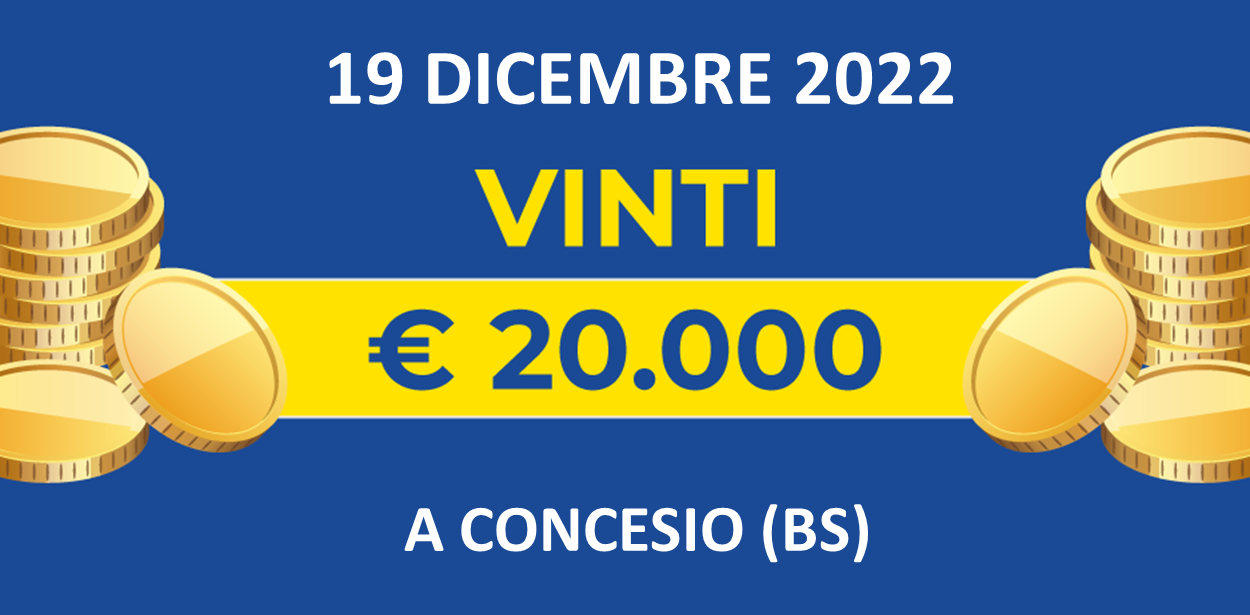 19 dicembre: biglietto vincente dei premi giornalieri Lotteria Italia 2022