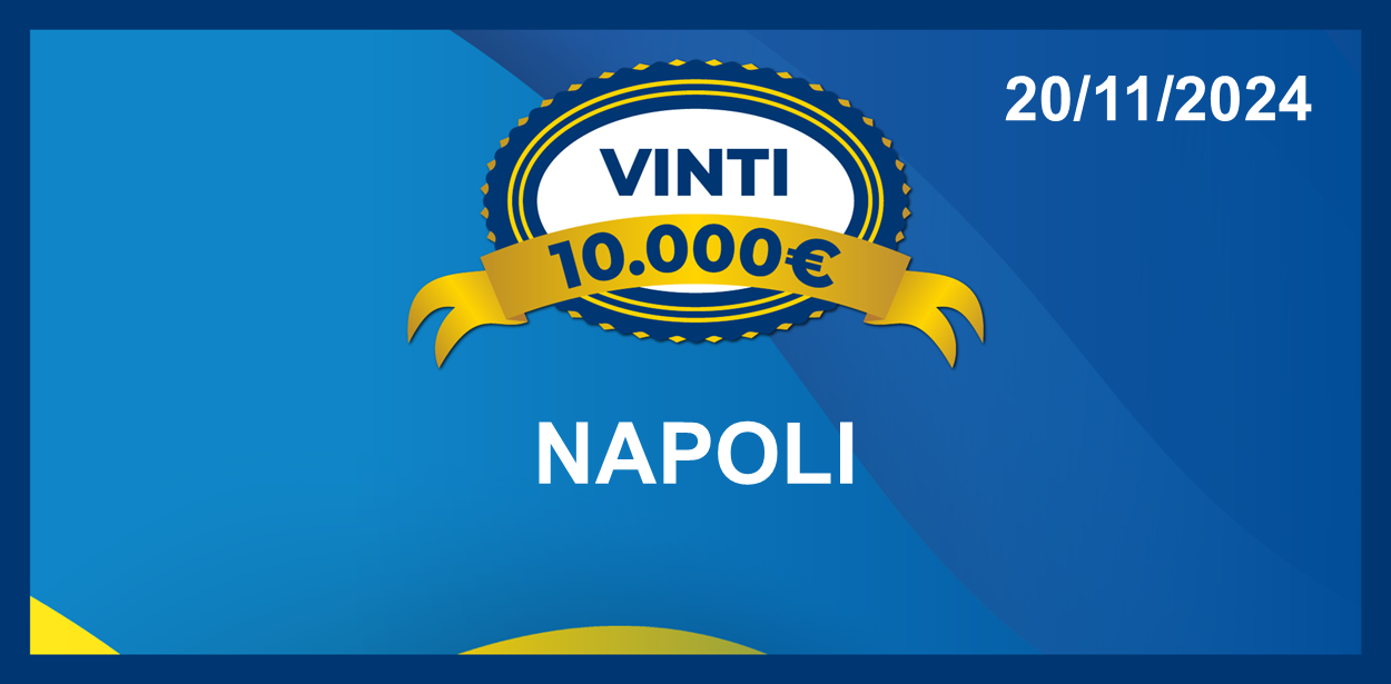 Biglietto vincente il premio giornaliero della Lotteria Italia 2024 del 20 novembre