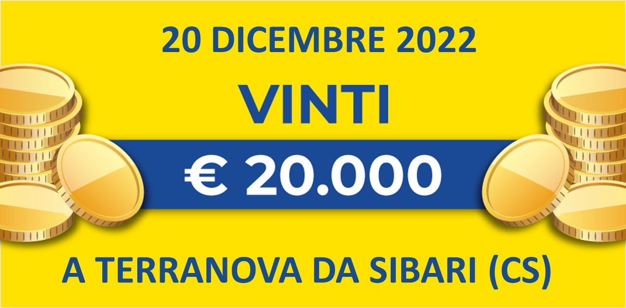 20 dicembre: biglietto vincente dei premi giornalieri Lotteria Italia 2022