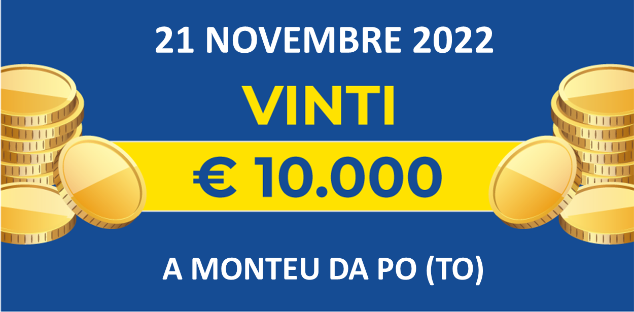 21 novembre: biglietto vincente dei premi giornalieri Lotteria Italia 2022