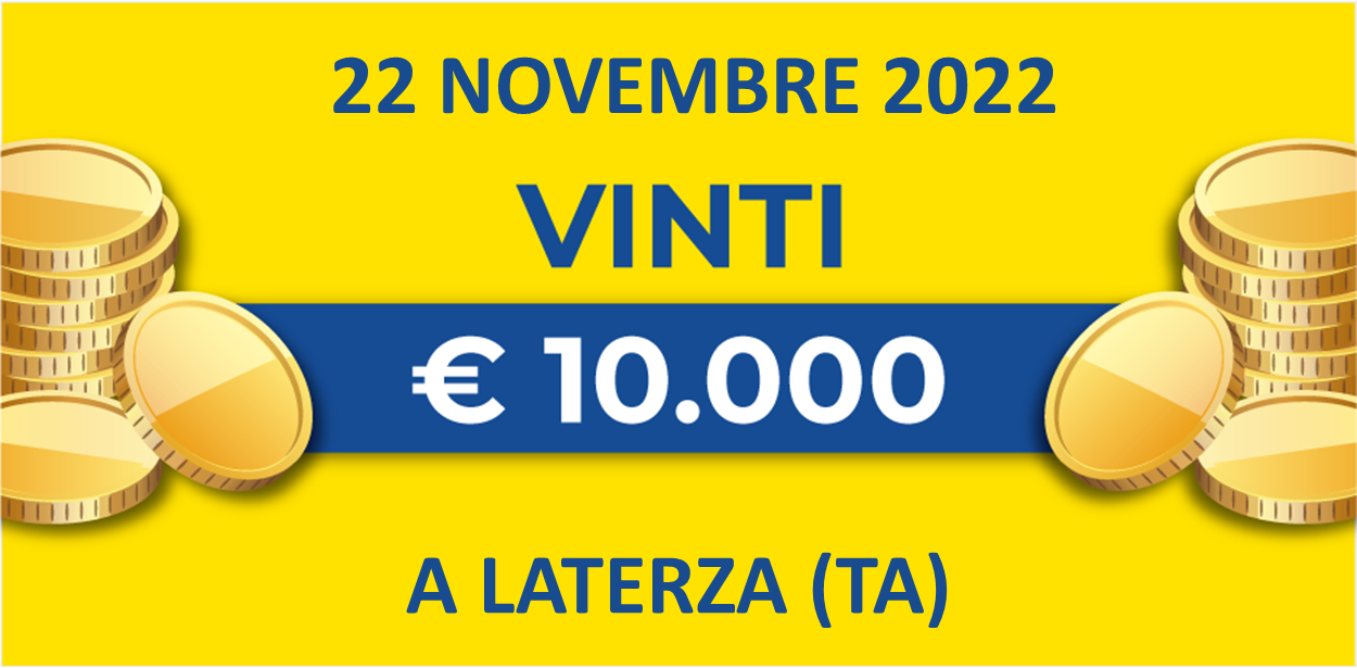 22 novembre: biglietto vincente dei premi giornalieri Lotteria Italia 2022