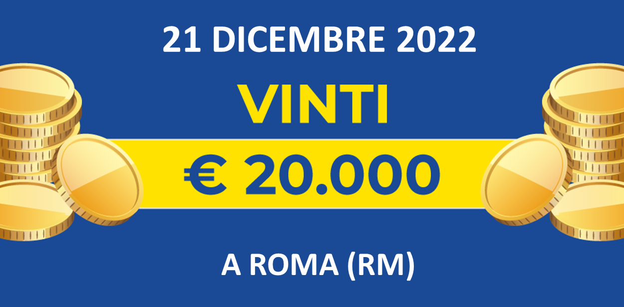 21 dicembre: biglietto vincente dei premi giornalieri Lotteria Italia 2022
