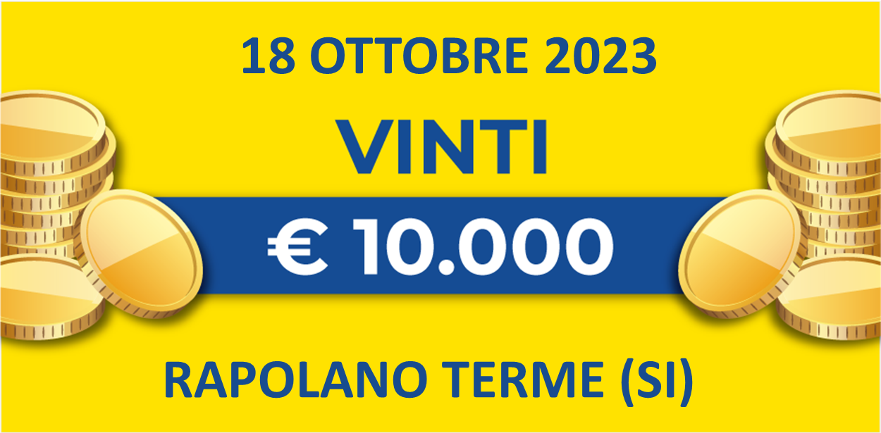 Biglietto vincente 18 ottobre dei premi giornalieri Lotteria Italia 2023