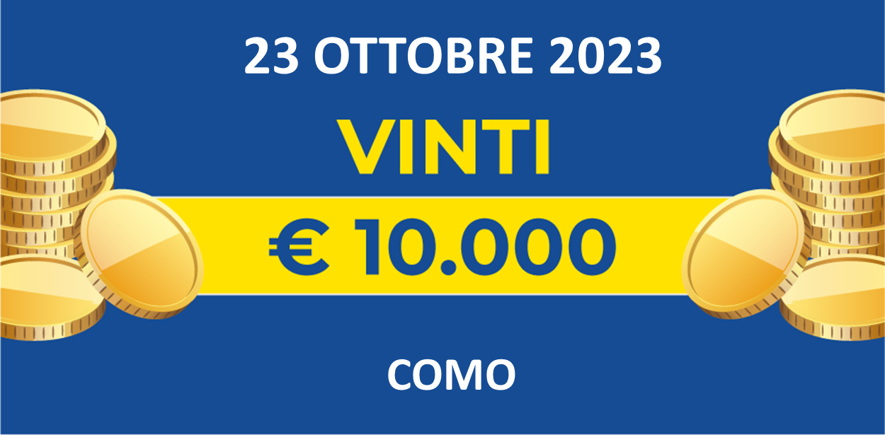 Biglietto vincente 23 ottobre dei premi giornalieri Lotteria Italia 2023