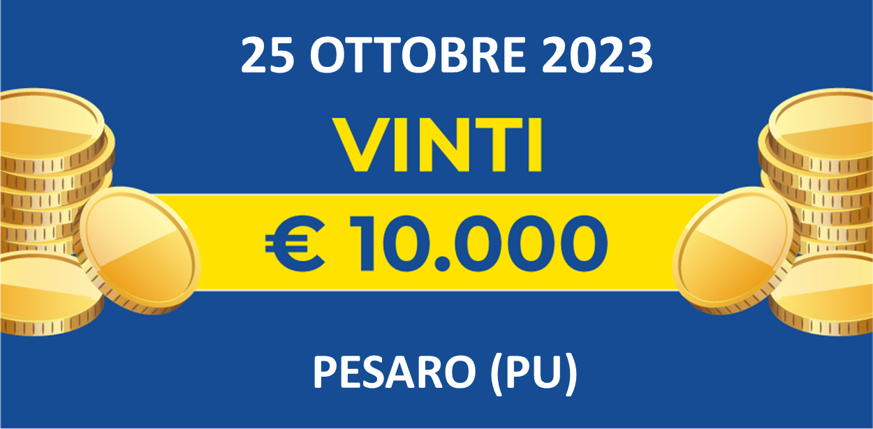 Biglietto vincente 25 ottobre dei premi giornalieri Lotteria Italia 2023