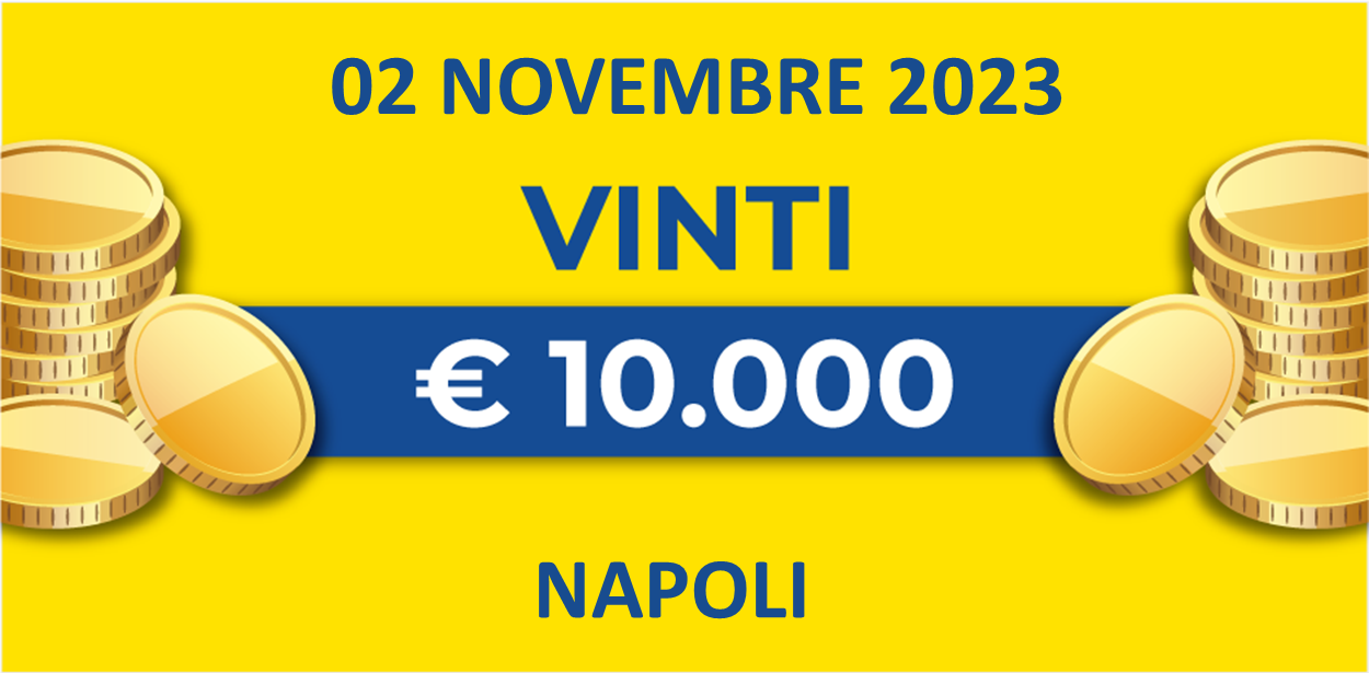 Biglietto vincente 02 novembre dei premi giornalieri Lotteria Italia 2023
