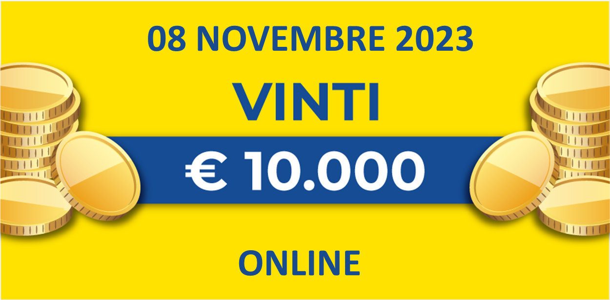 Biglietto vincente dell’08 novembre dei premi giornalieri Lotteria Italia 2023