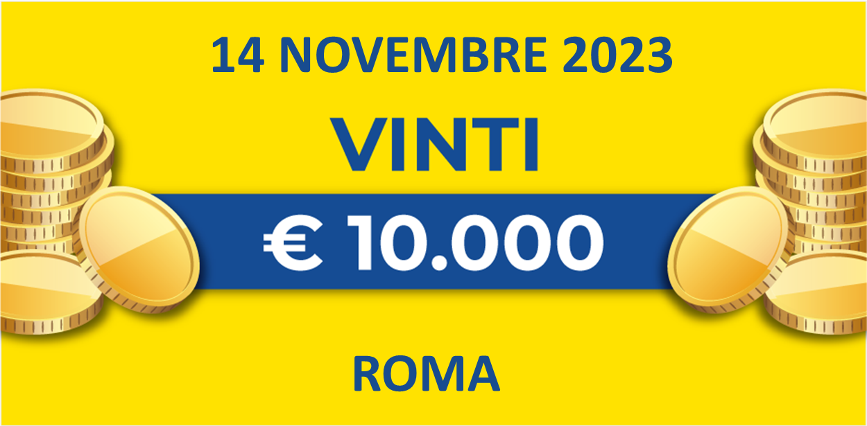 Biglietto vincente del 14 novembre dei premi giornalieri Lotteria Italia 2023