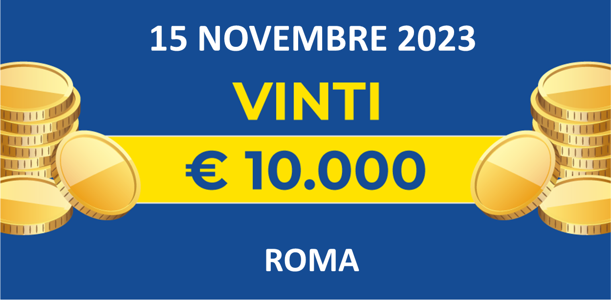 Biglietto vincente del 15 novembre dei premi giornalieri Lotteria Italia 2023