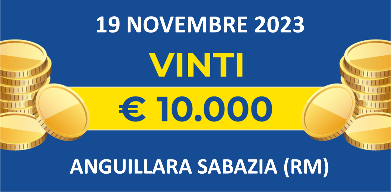 Biglietto vincente del 17, 18 e 19 novembre dei premi giornalieri Lotteria Italia 2023