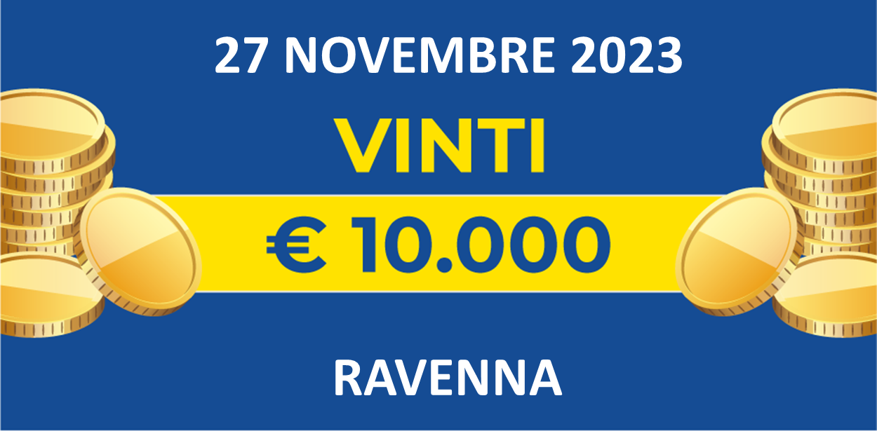 Biglietto vincente del 27 novembre dei premi giornalieri Lotteria Italia 2023