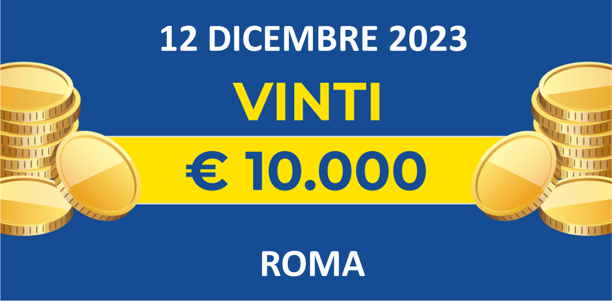Biglietti vincenti del 12 dicembre dei premi giornalieri Lotteria Italia 2023