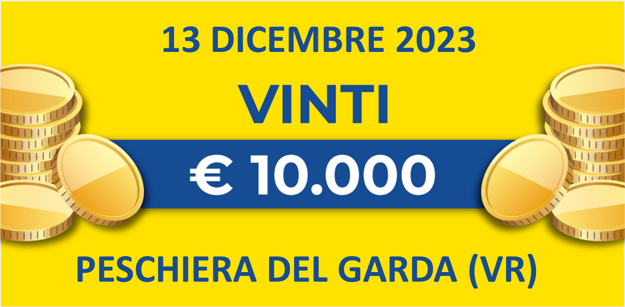 Biglietti vincenti del 13 dicembre dei premi giornalieri Lotteria Italia 2023