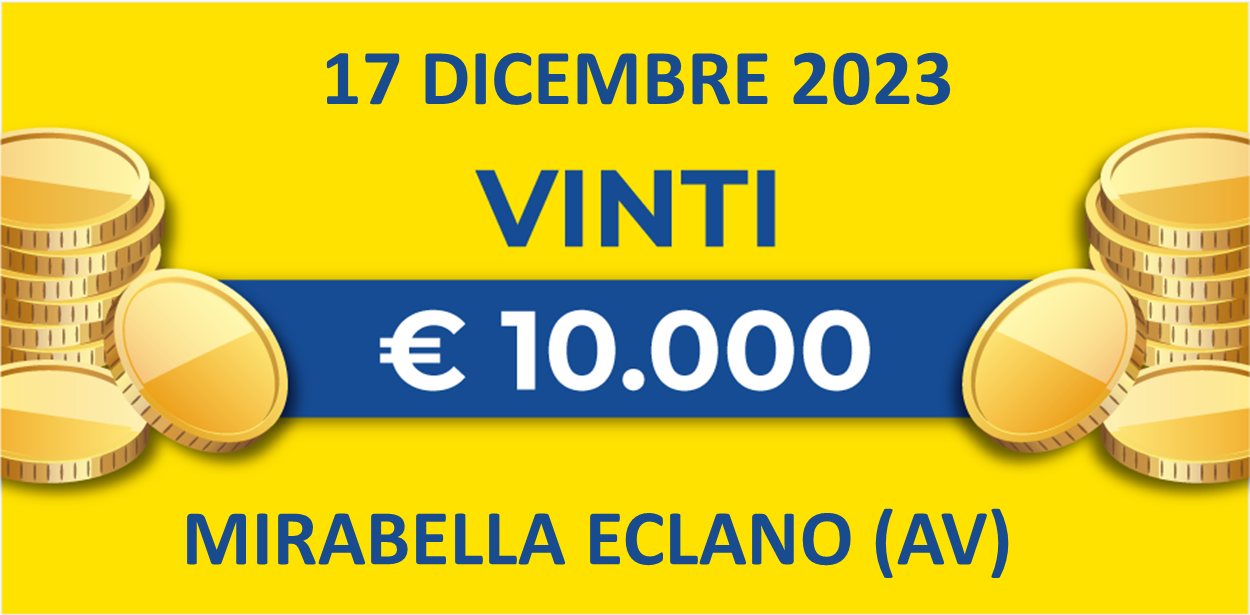 Biglietti vincenti dal 15 al 17 dicembre dei premi giornalieri Lotteria Italia 2023