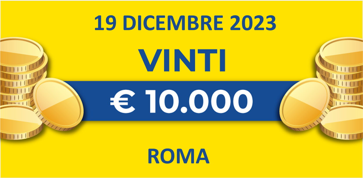 Biglietto vincente del 19 dicembre dei premi giornalieri Lotteria Italia 2023